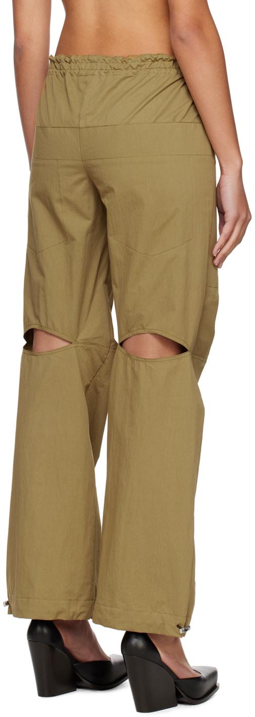 Khaki Drawstring Lounge Pants