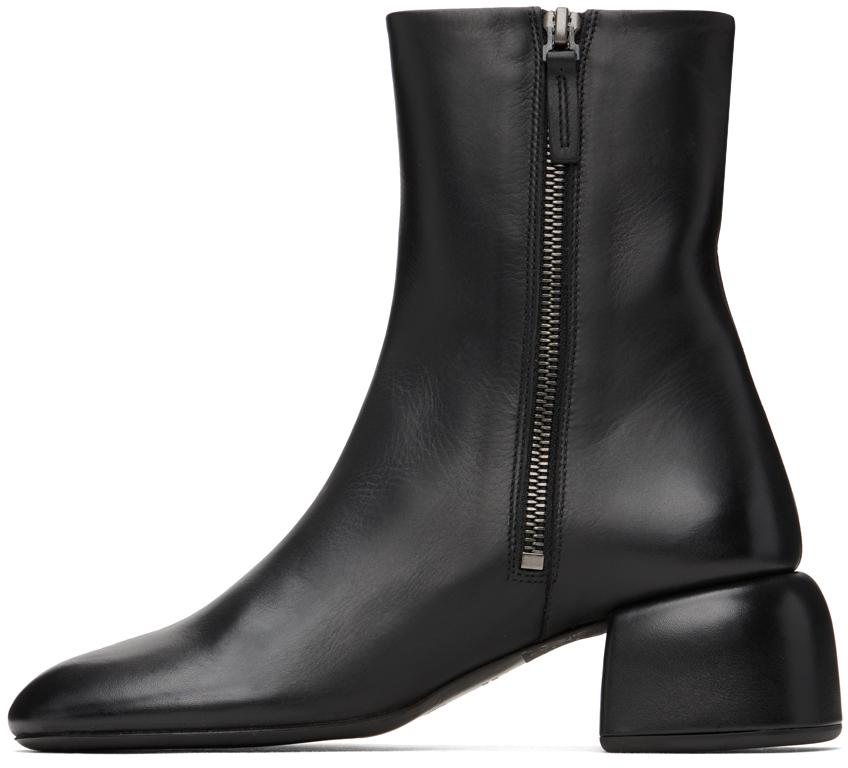 Black Zip-Up Boots