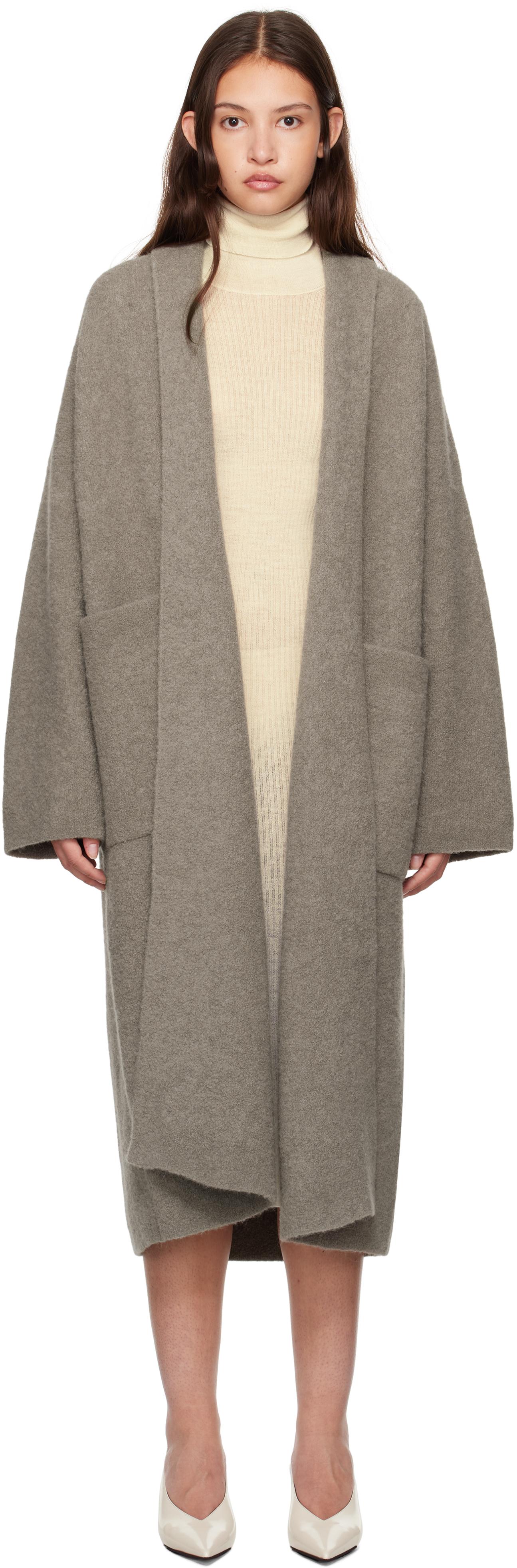 Gray Double Face Long Coat