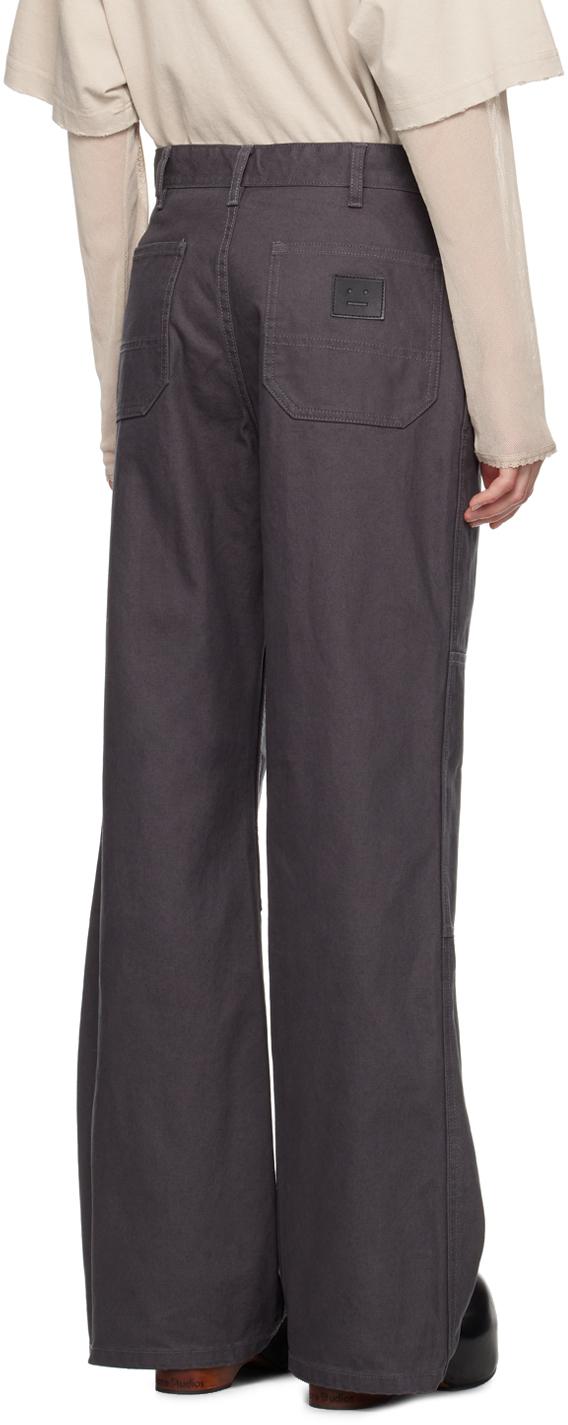 Gray Knee Patch Trousers