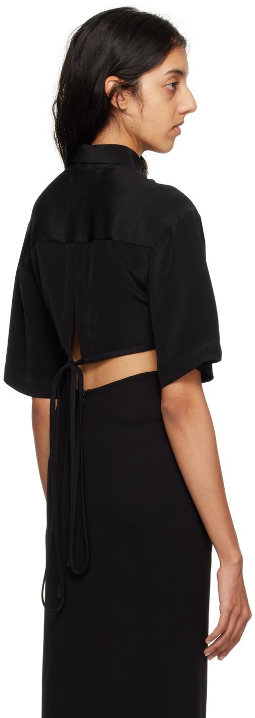 Black Cropped Shirt