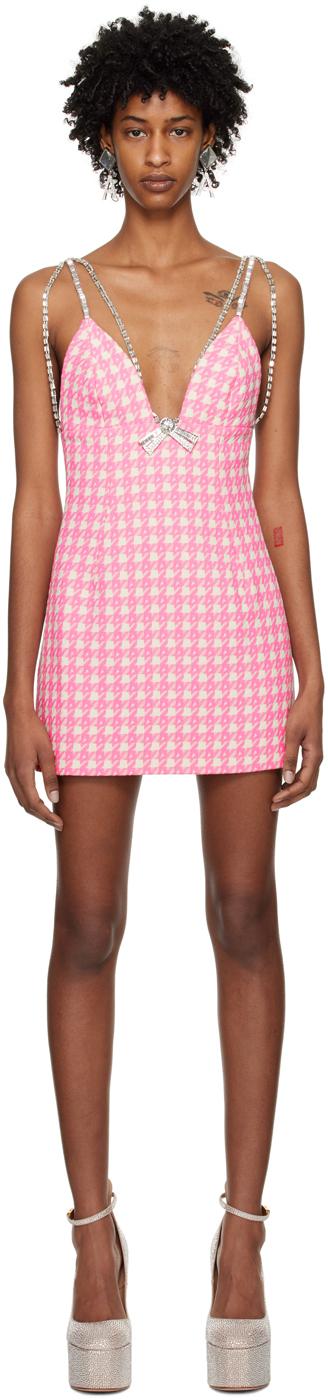 Pink Deco Bow Minidress