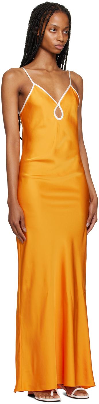 Yellow Keyhole Maxi Dress