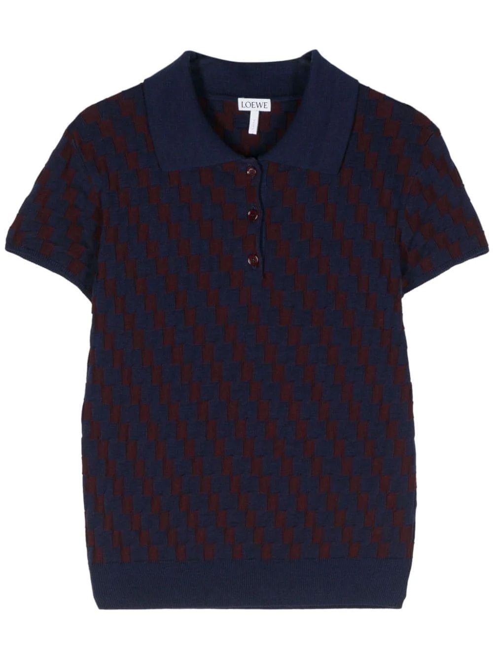 knitted polo shirt