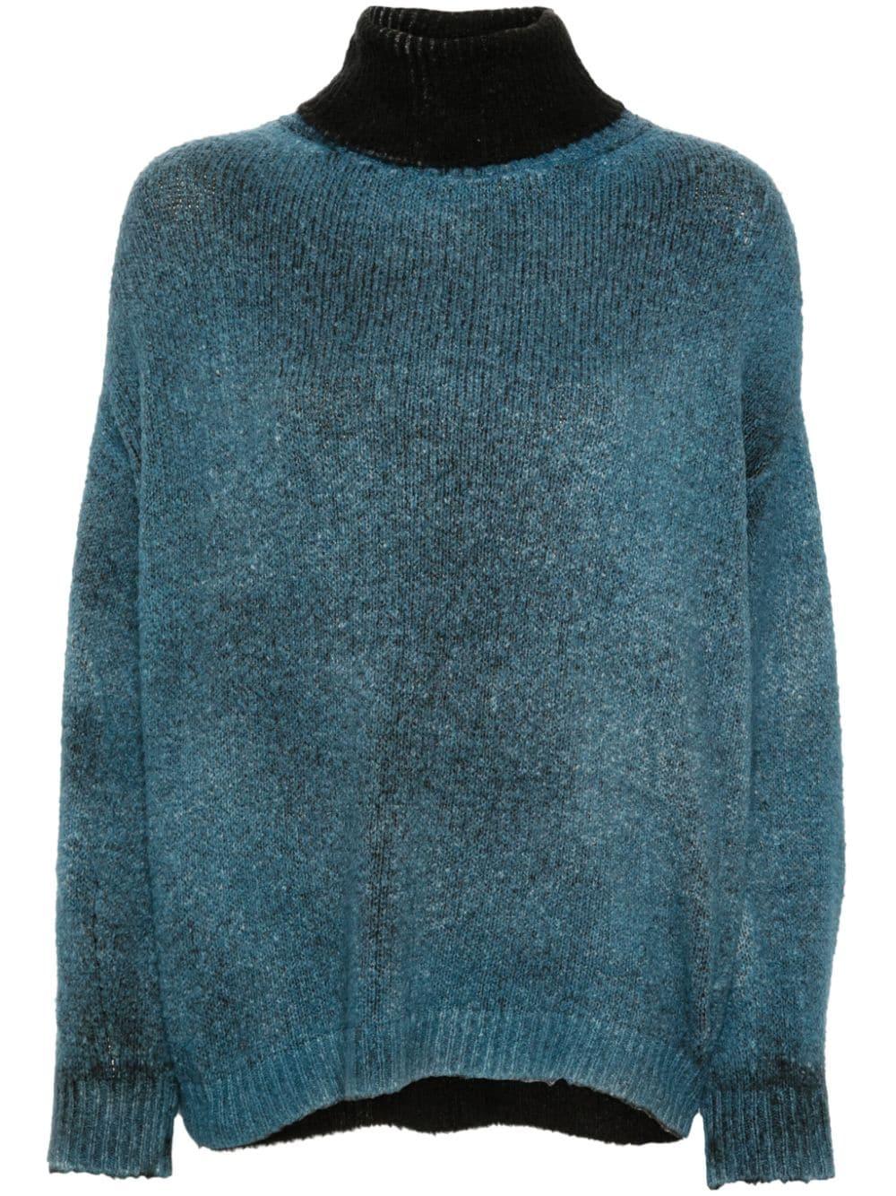 Avant Toi Cotton High Neck Sweater