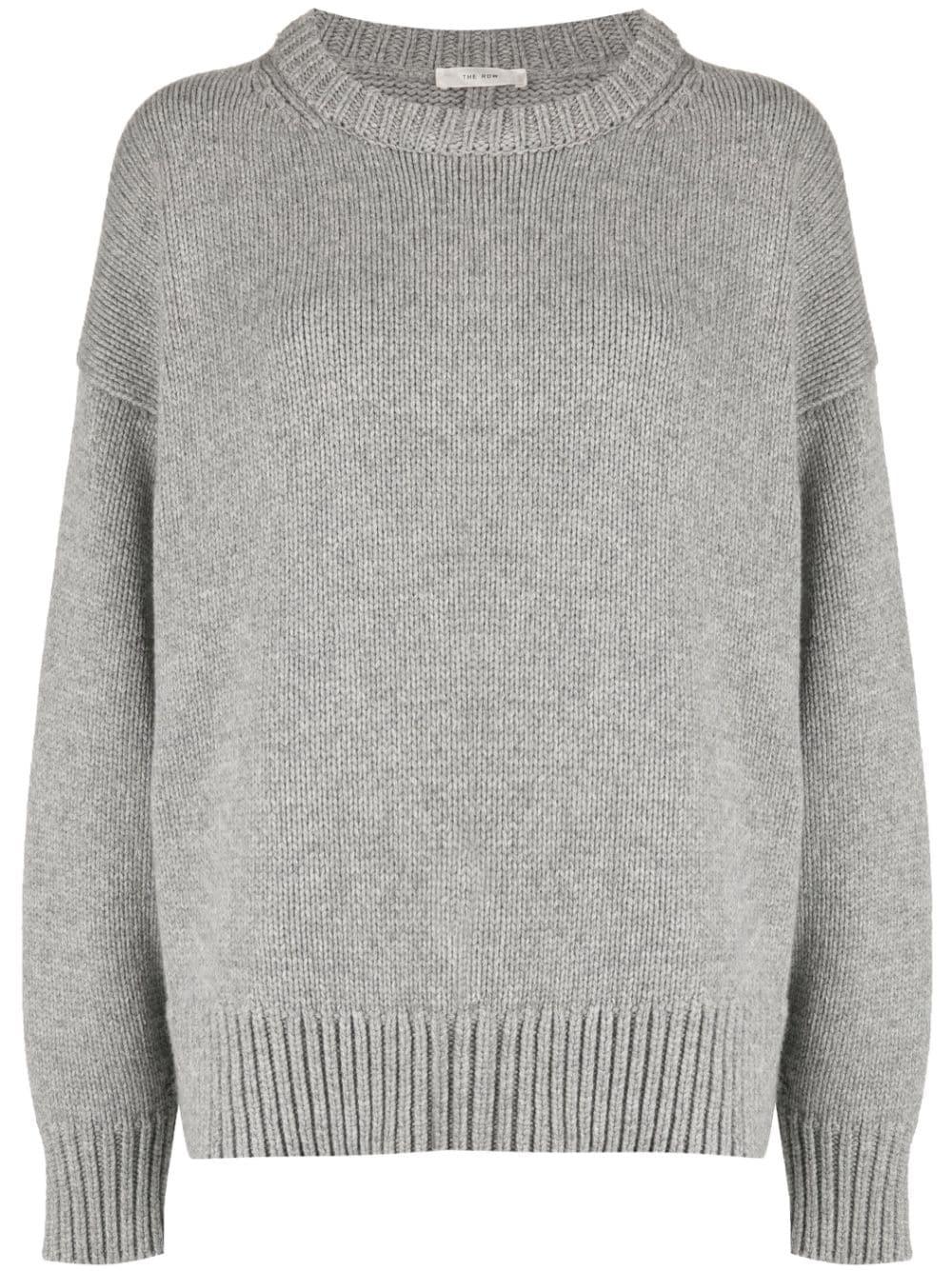 drop-shoulder crewneck jumper