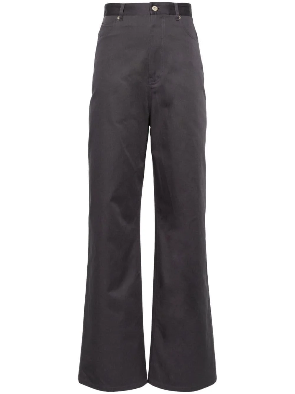 high-waist wide-leg trousers