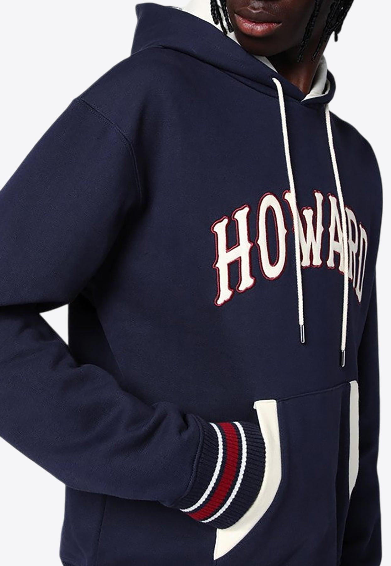 Howard Logo Patch Hooded Sweatshirt