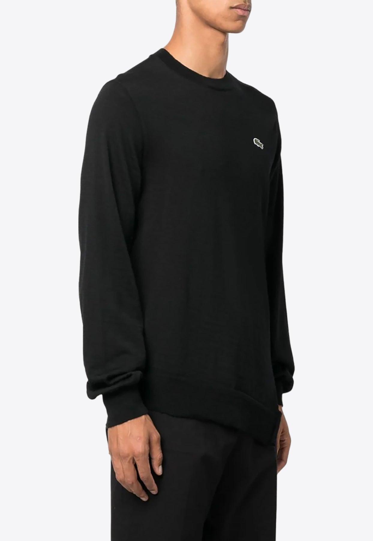 X Lacoste Logo-Embroidered Wool Sweater