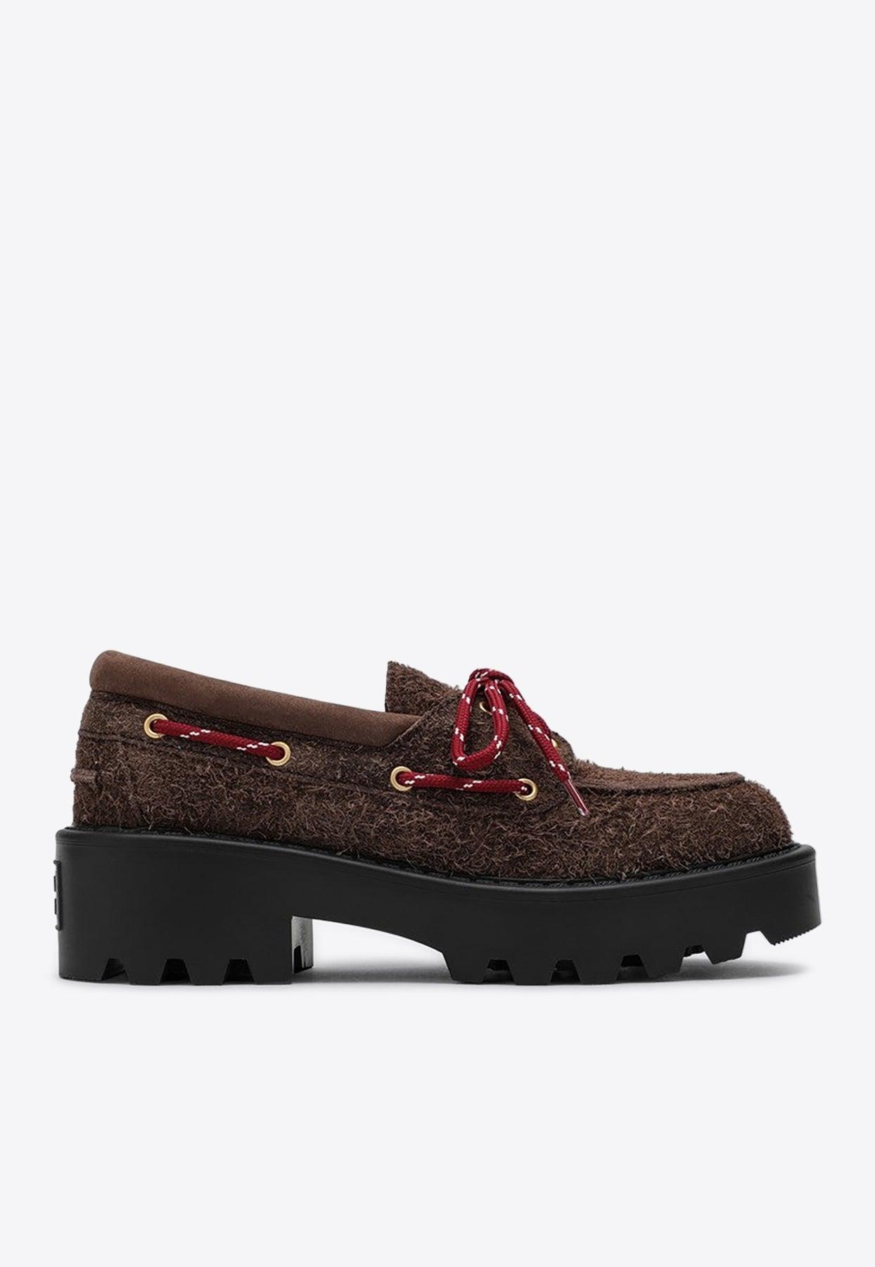 Suede Platform Loafers