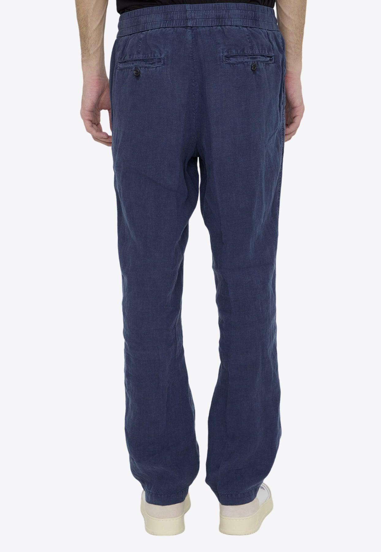 Drawstring Straight-Leg Pants