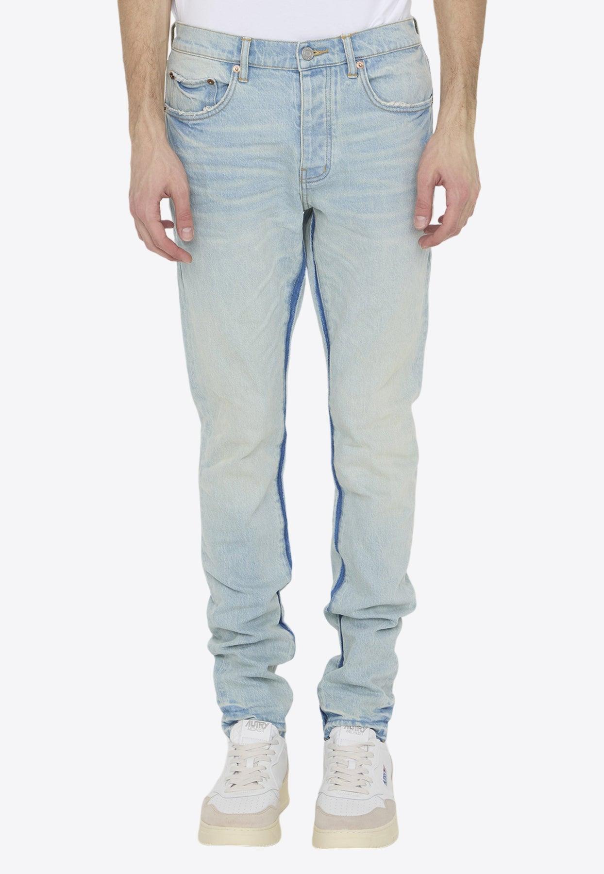 Washed-Out Slim Jeans