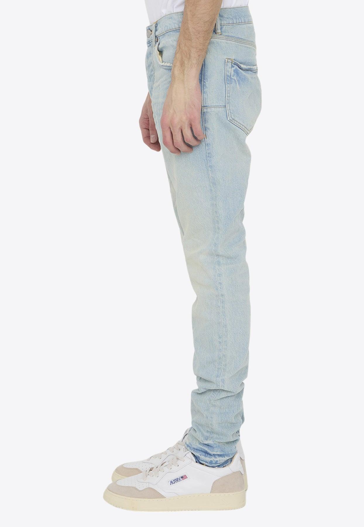 Washed-Out Slim Jeans