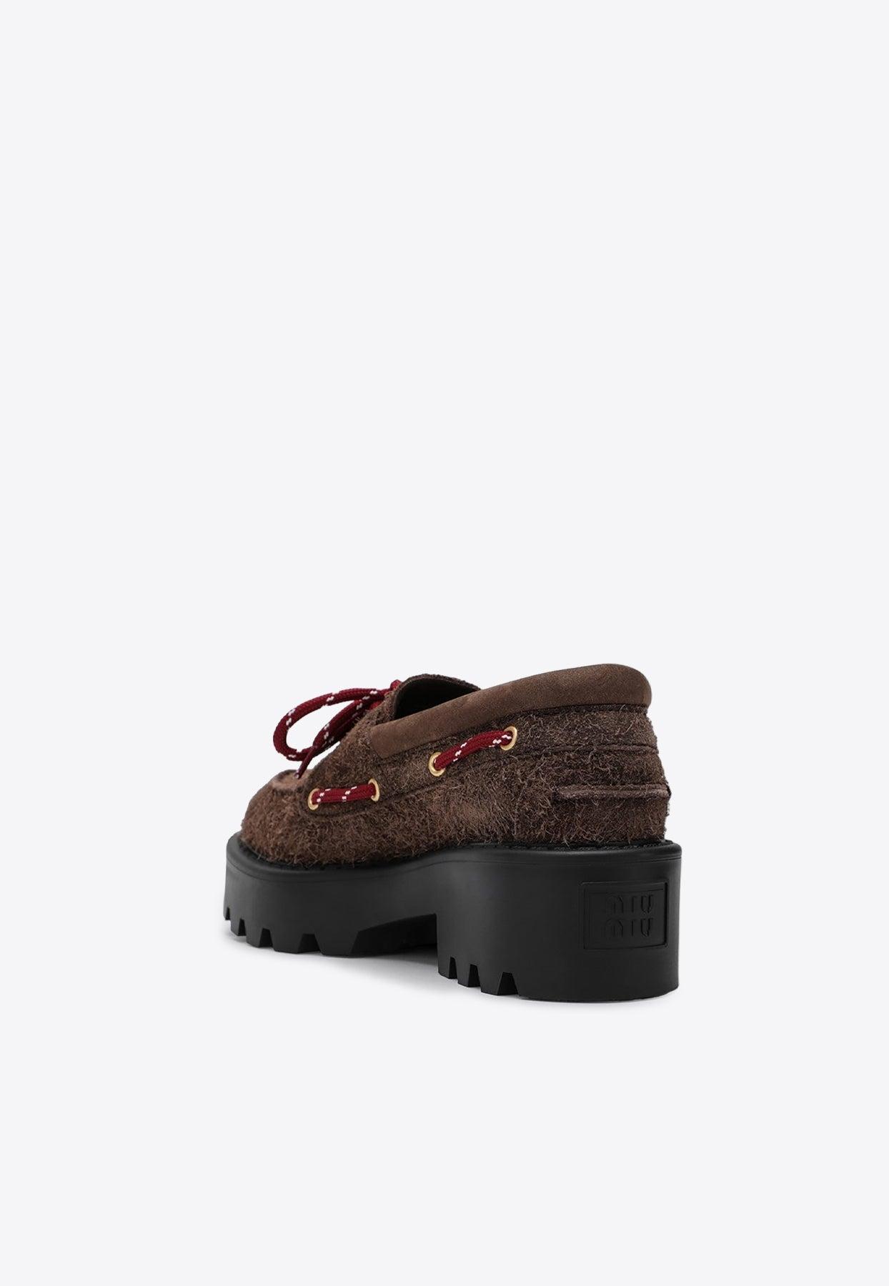 Suede Platform Loafers