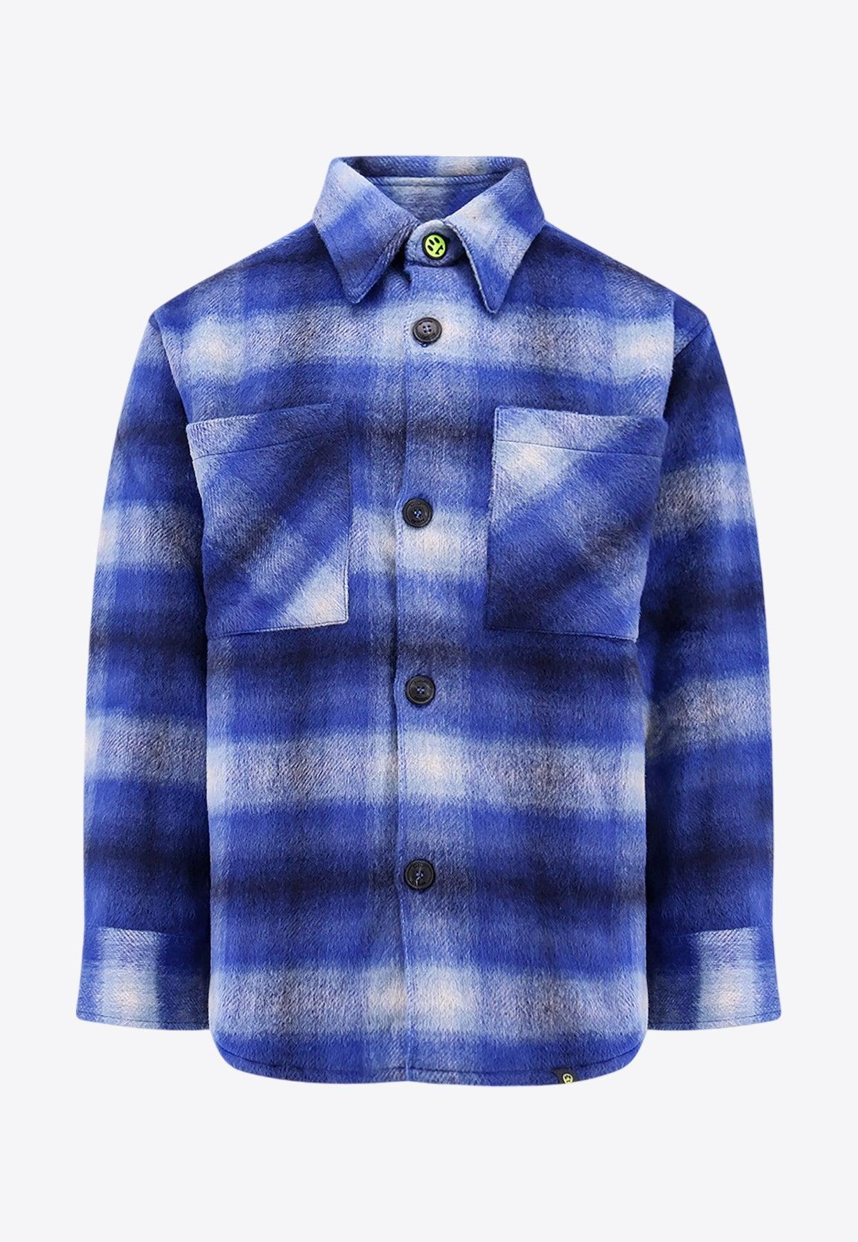 Logo Print Flannel Shirt