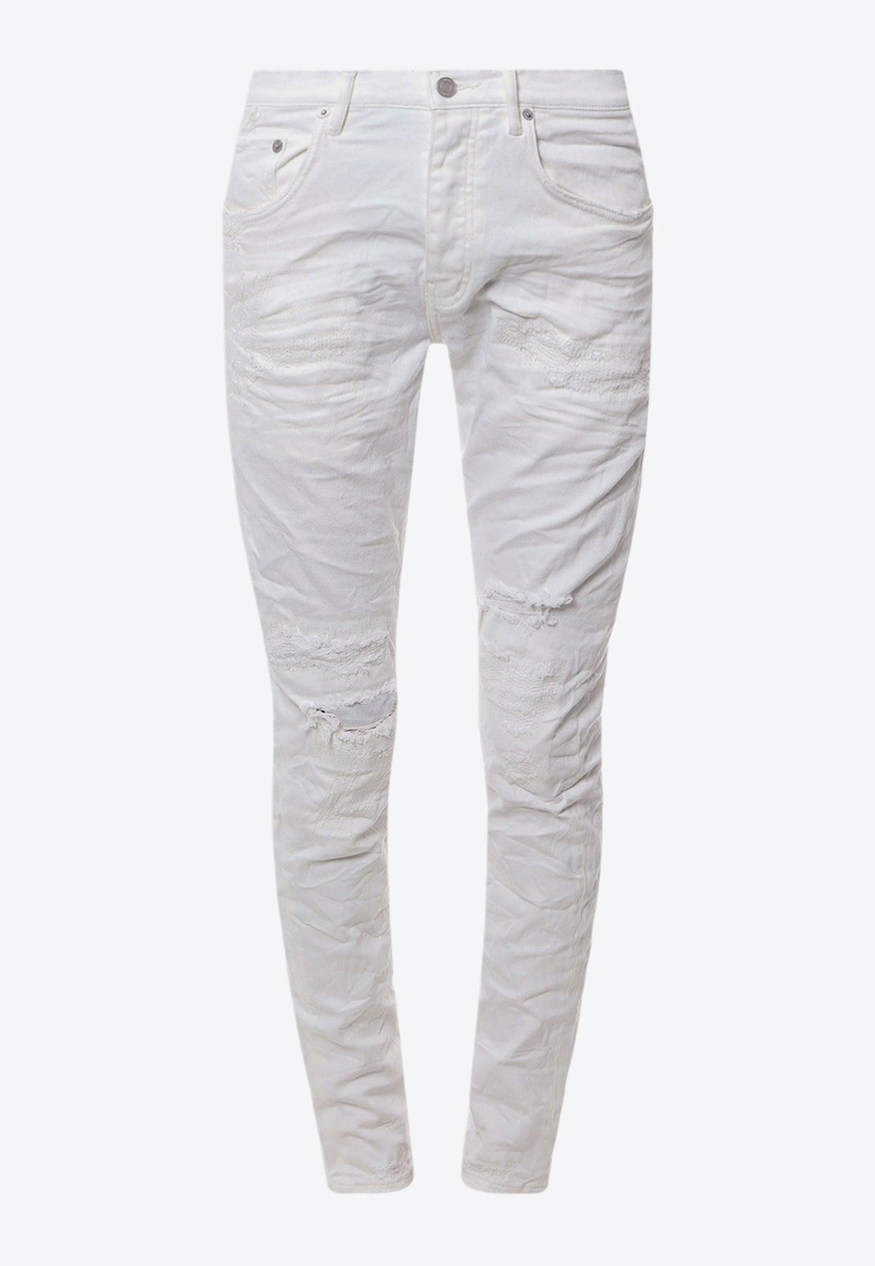 Logo-Patch Skinny Jeans