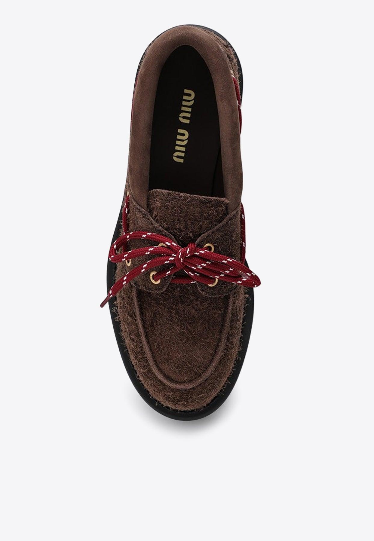 Suede Platform Loafers