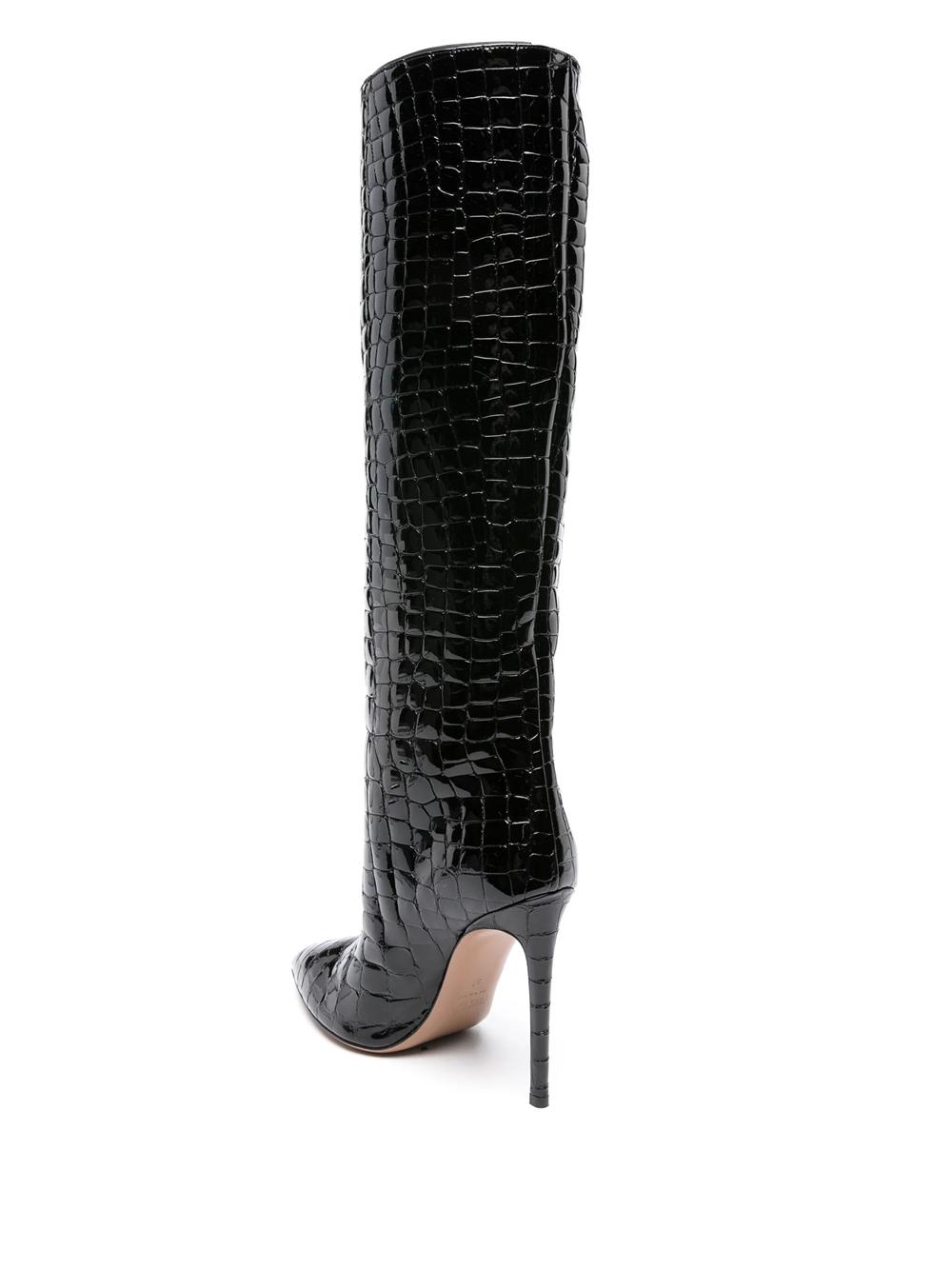 Paris Texas 115Mm Crocodile Effect Boots