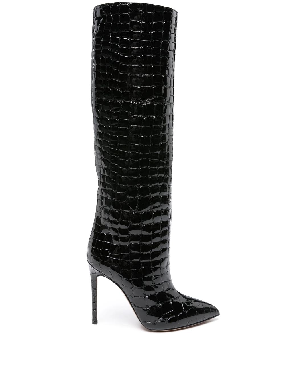 Paris Texas 115Mm Crocodile Effect Boots