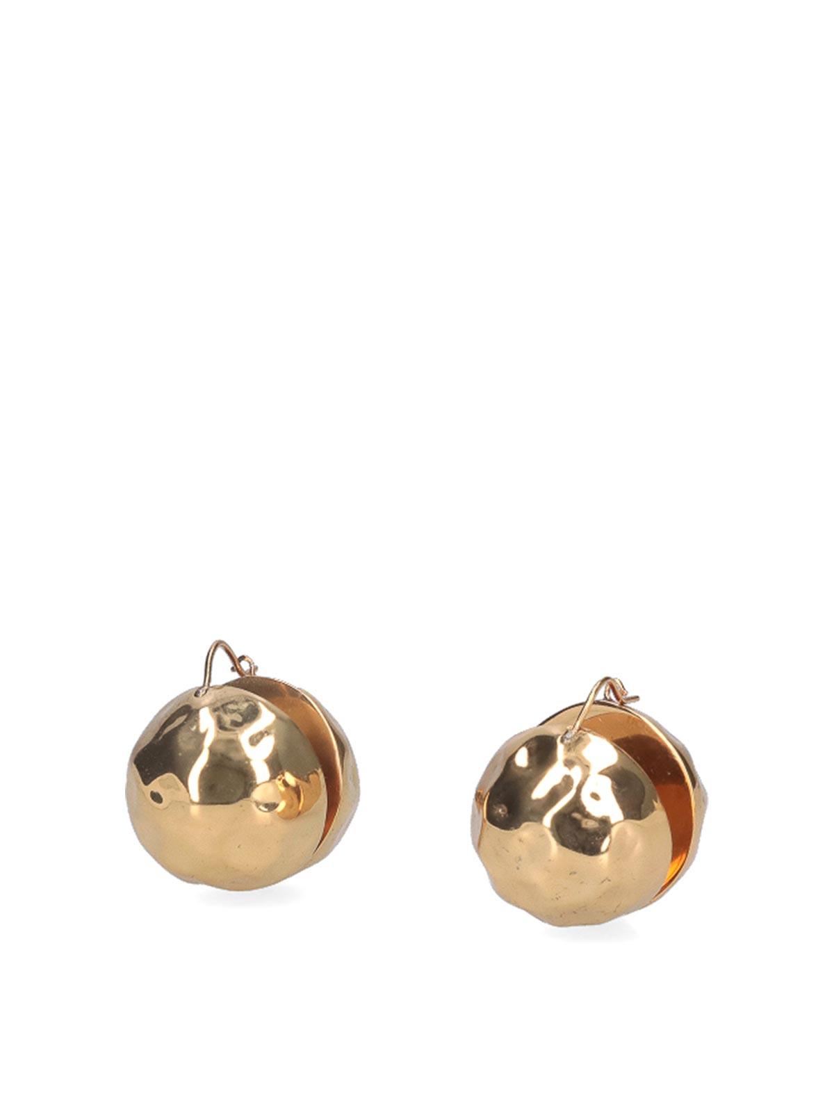 Hammered Spherical Earrings