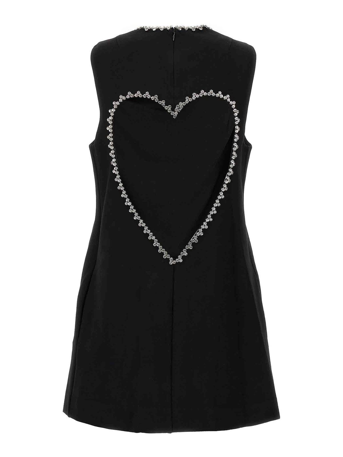 Crystal Heart Back Dress