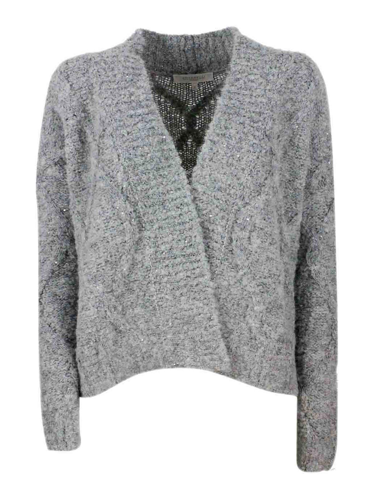 Tech fabric cardigan