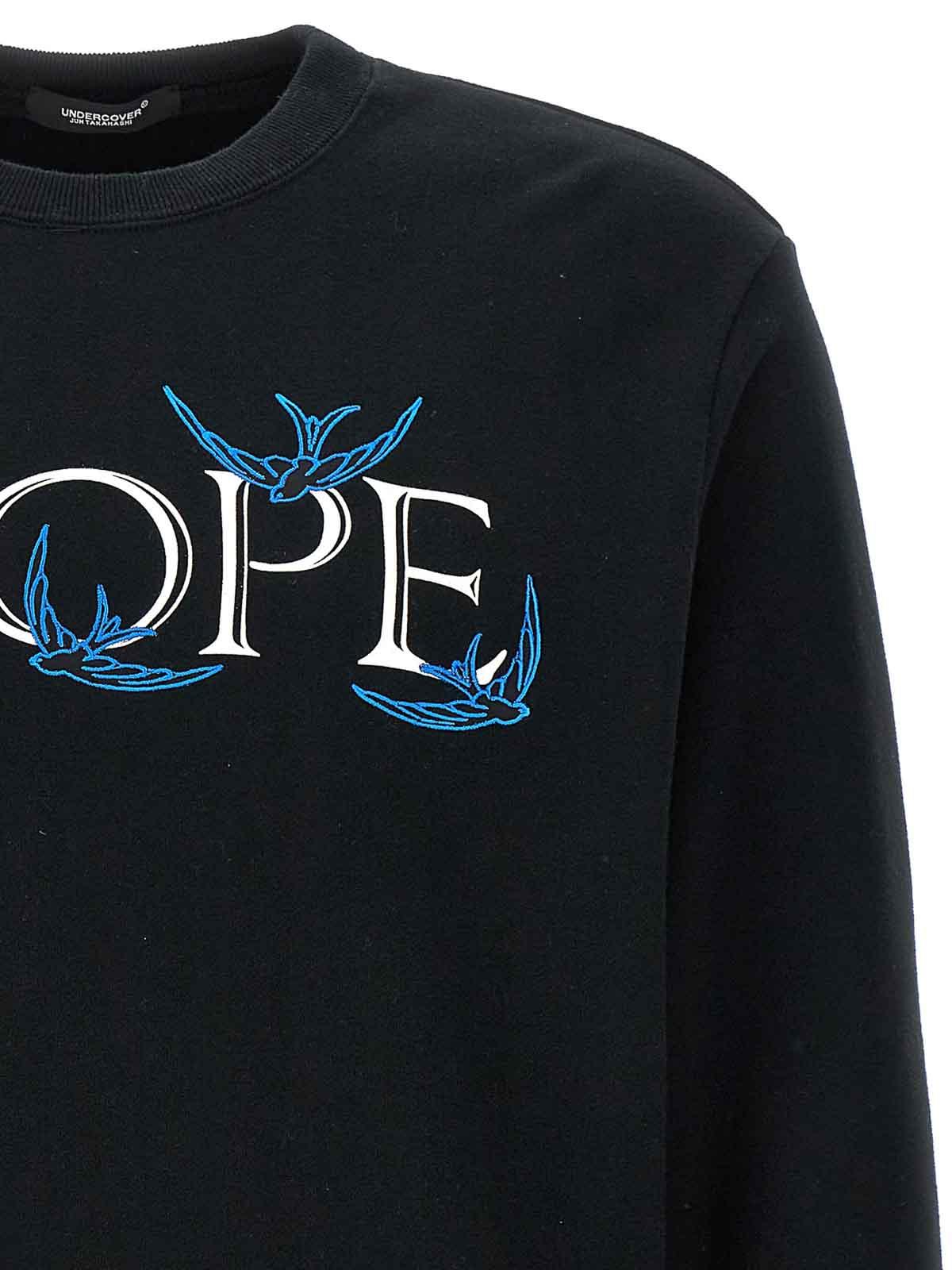 Cotton Sweatshirt Nope Print