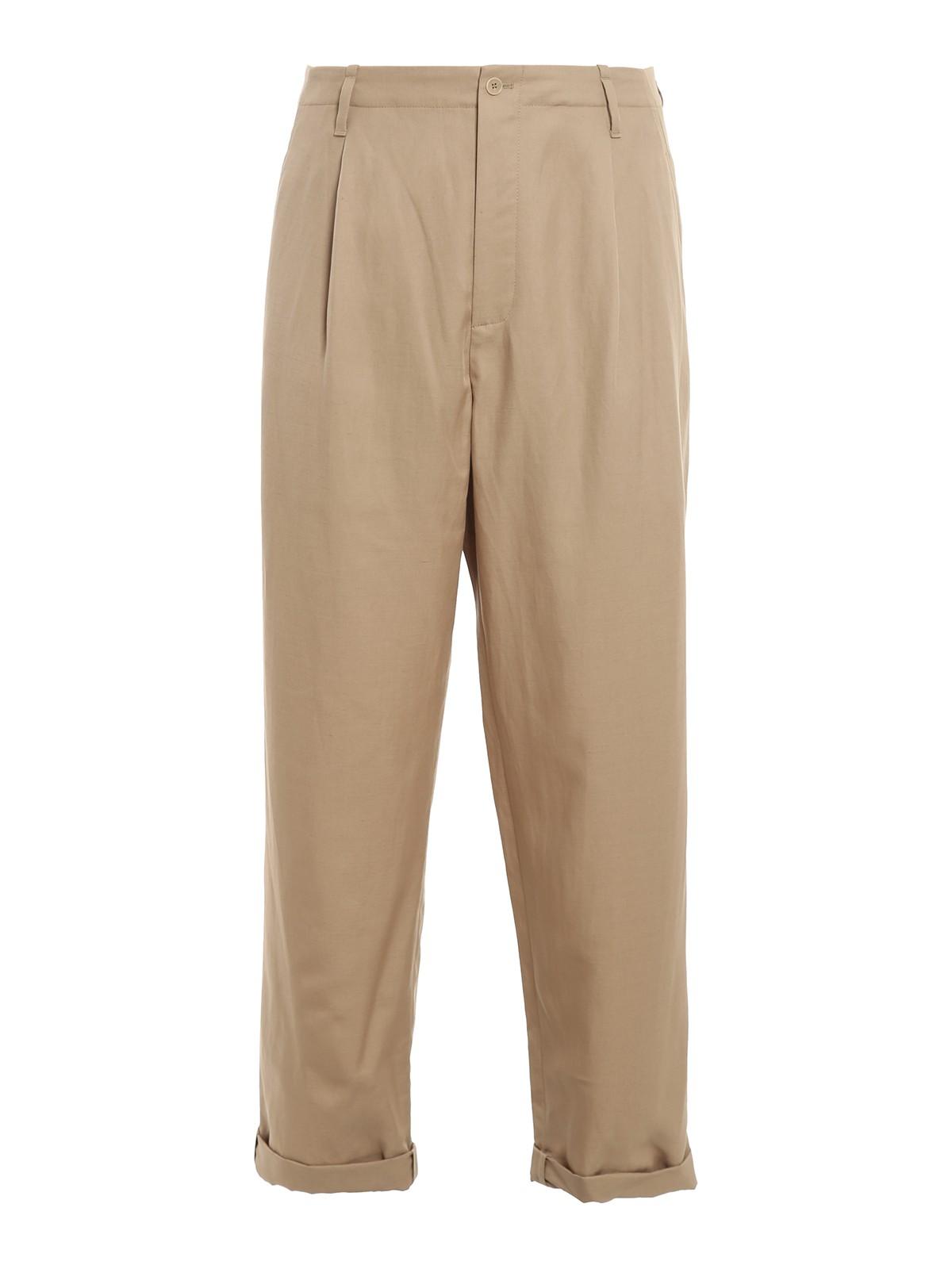 Cotton linen blend pants