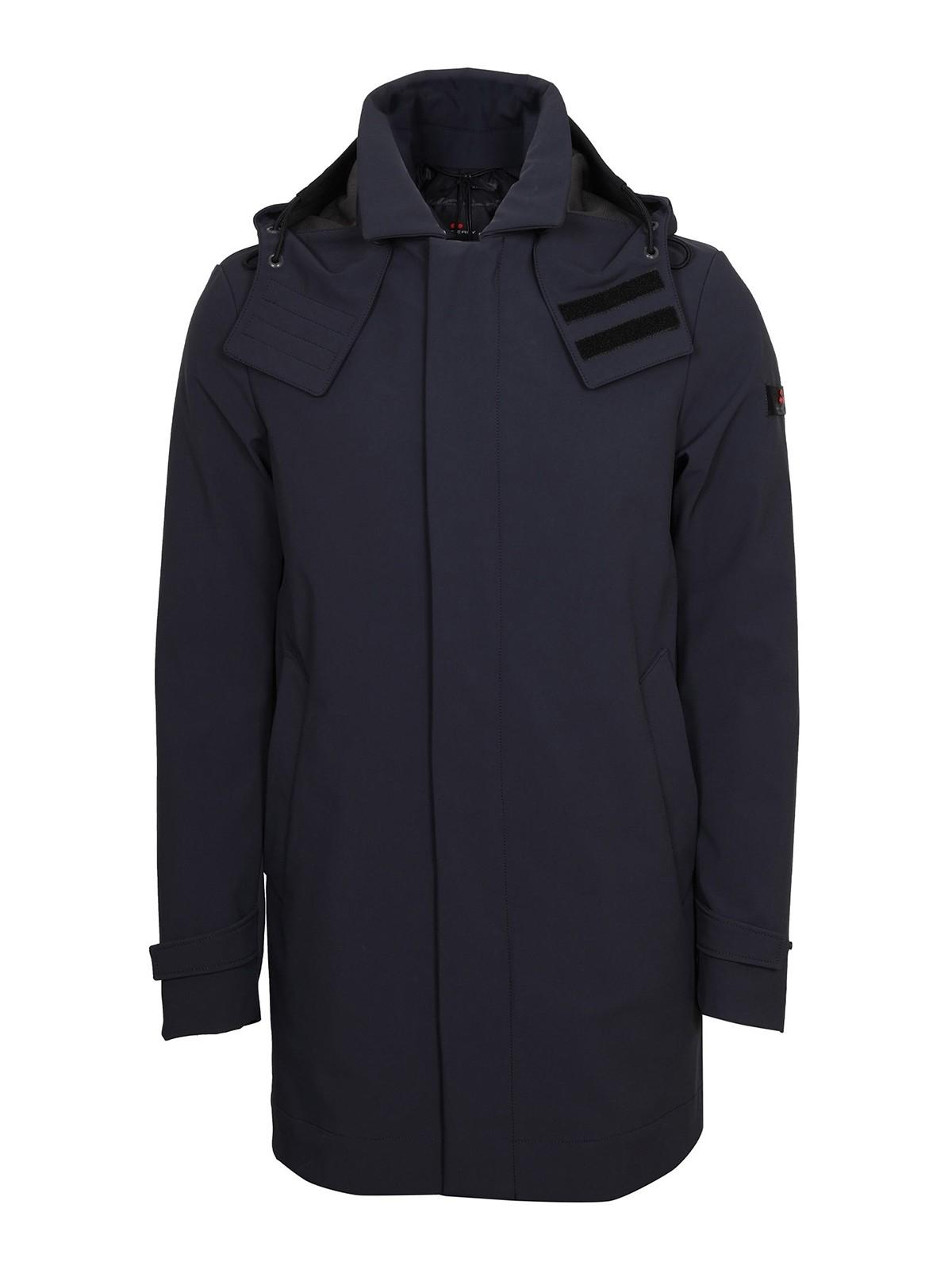 Groff kp navy blue trench coat