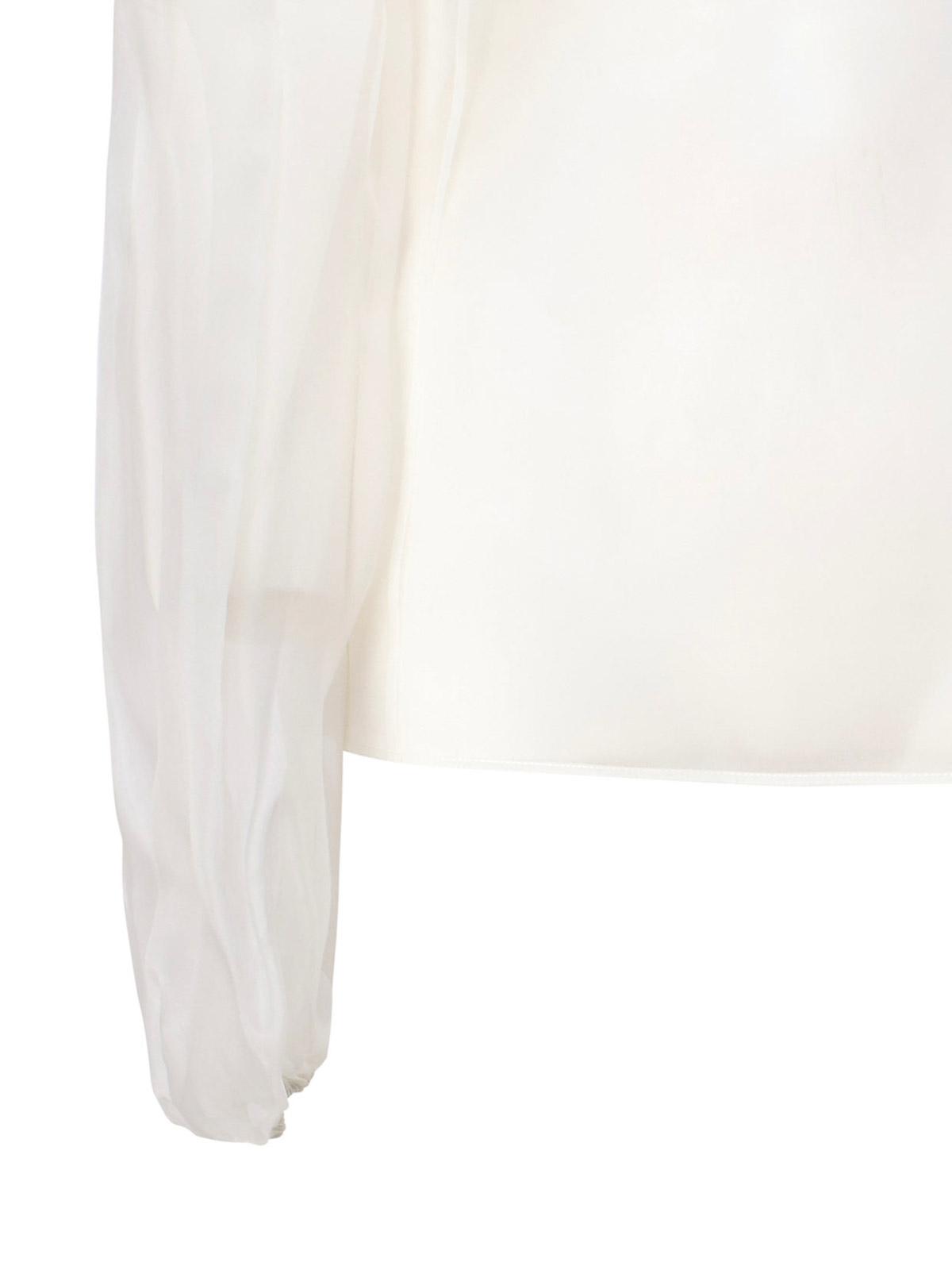 Transparent Top With Wide Sleeves