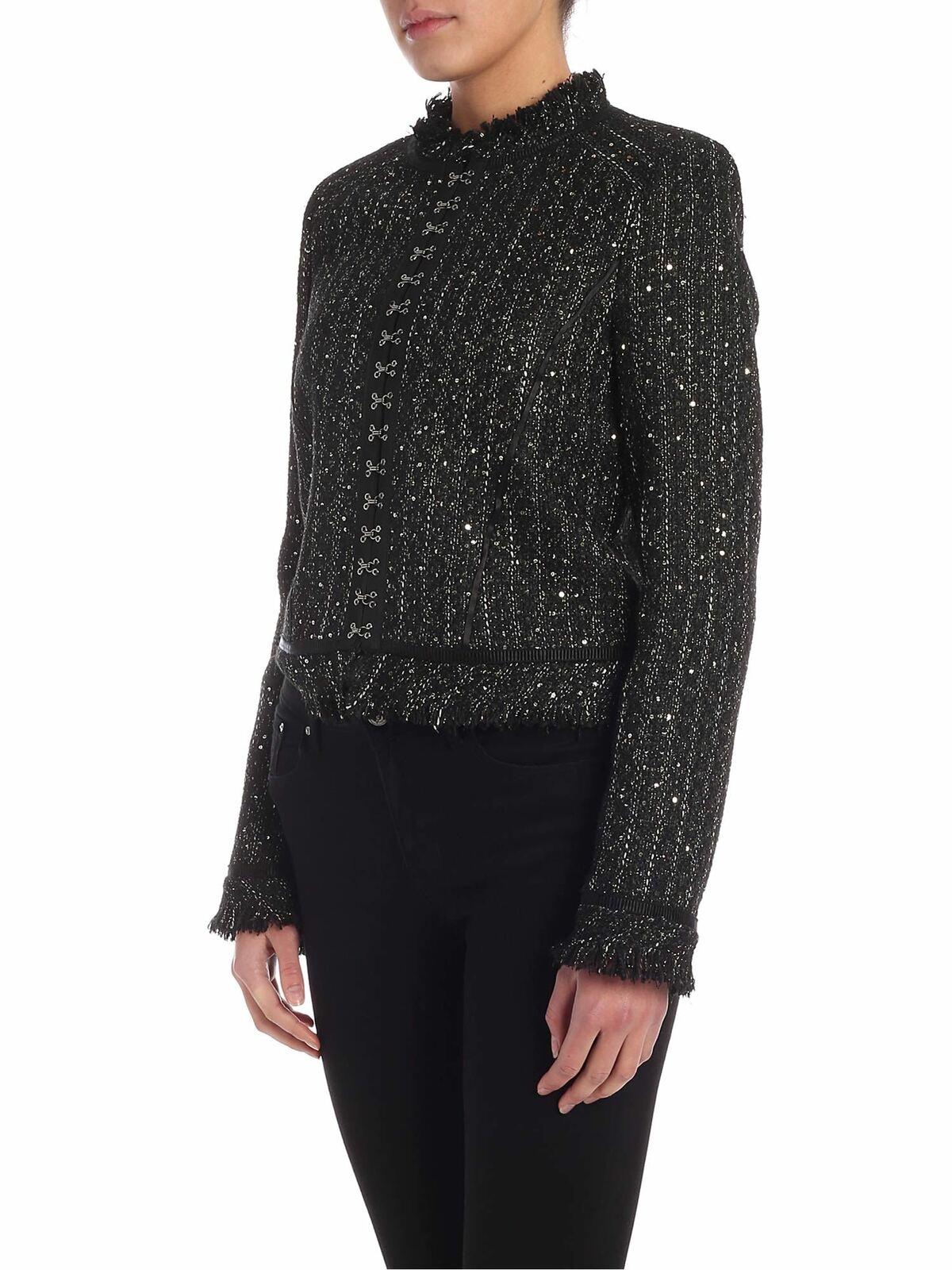 Sparkle Boucle jacket in black