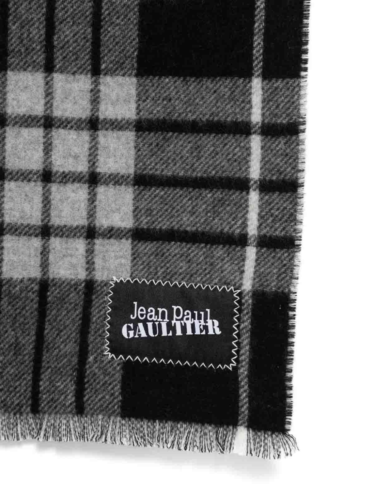 Tartan Wool Scarf With  Logo