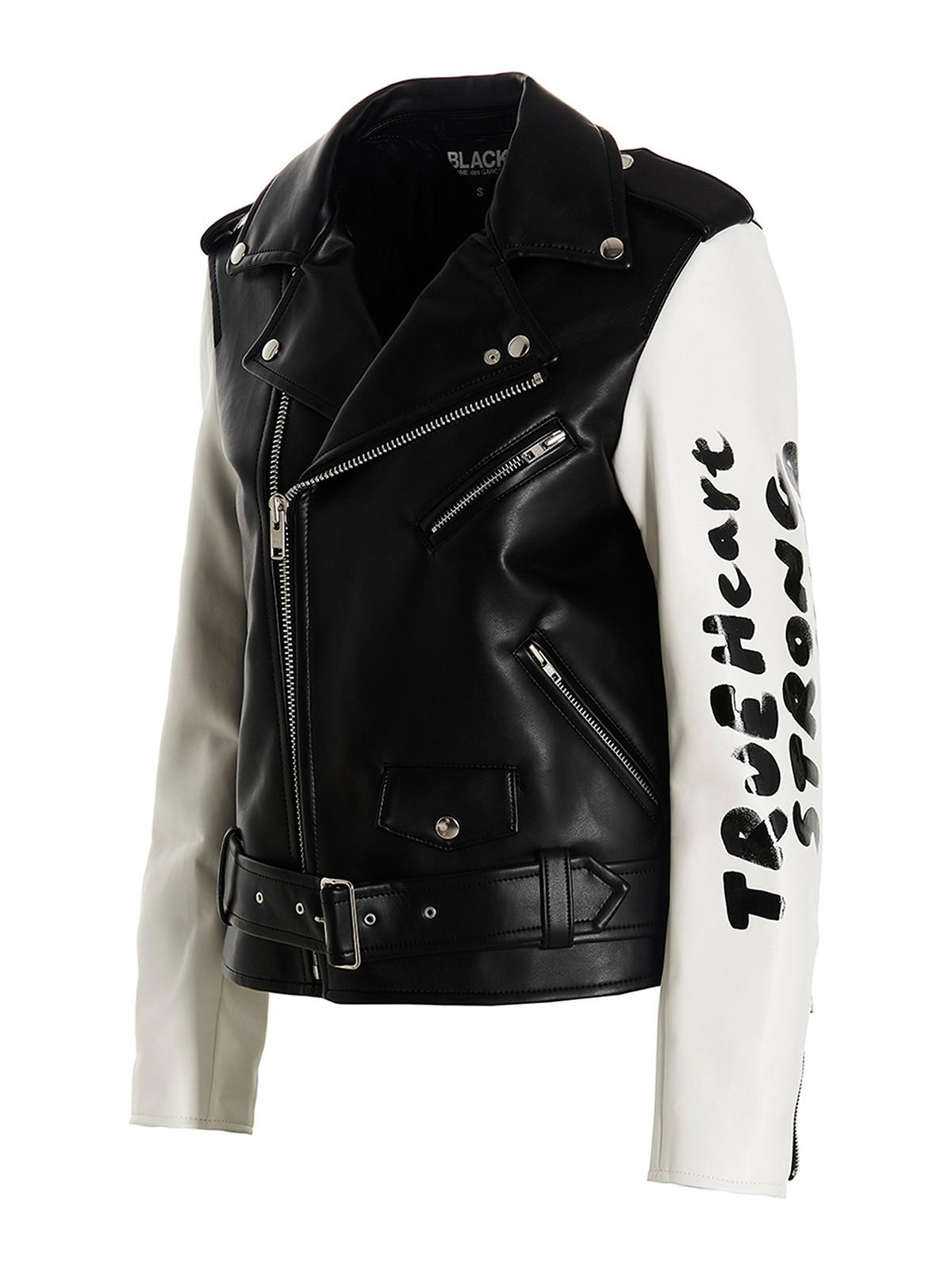 true heart strong mind biker jacket