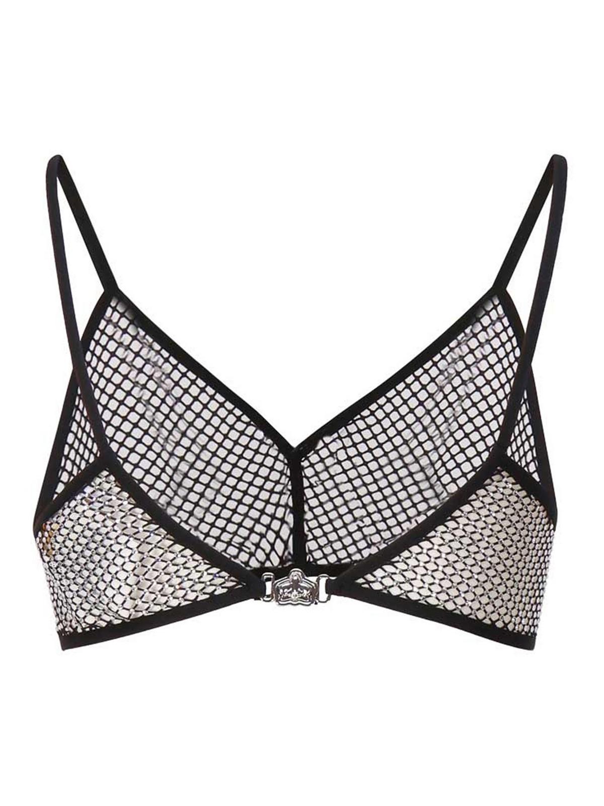 Rhinestone Mesh Top