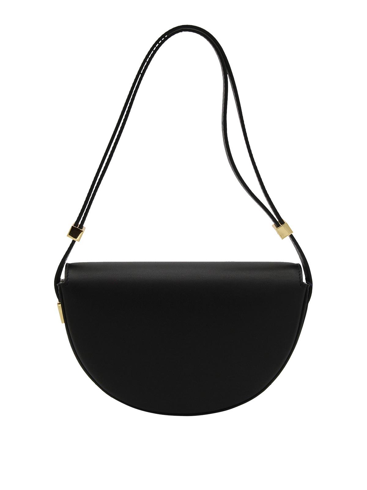 Black Leather Le Petit Shoulder Bag