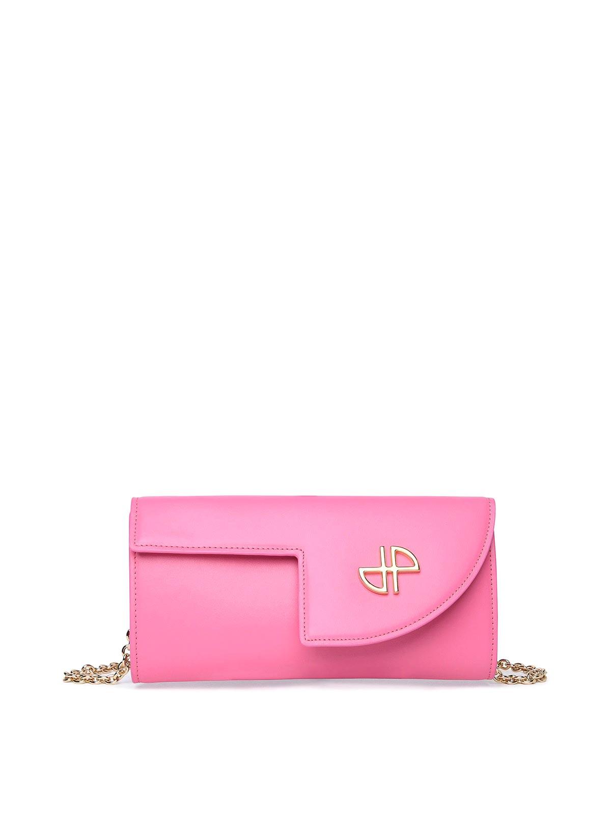 Pink Leather Crossbody Bag