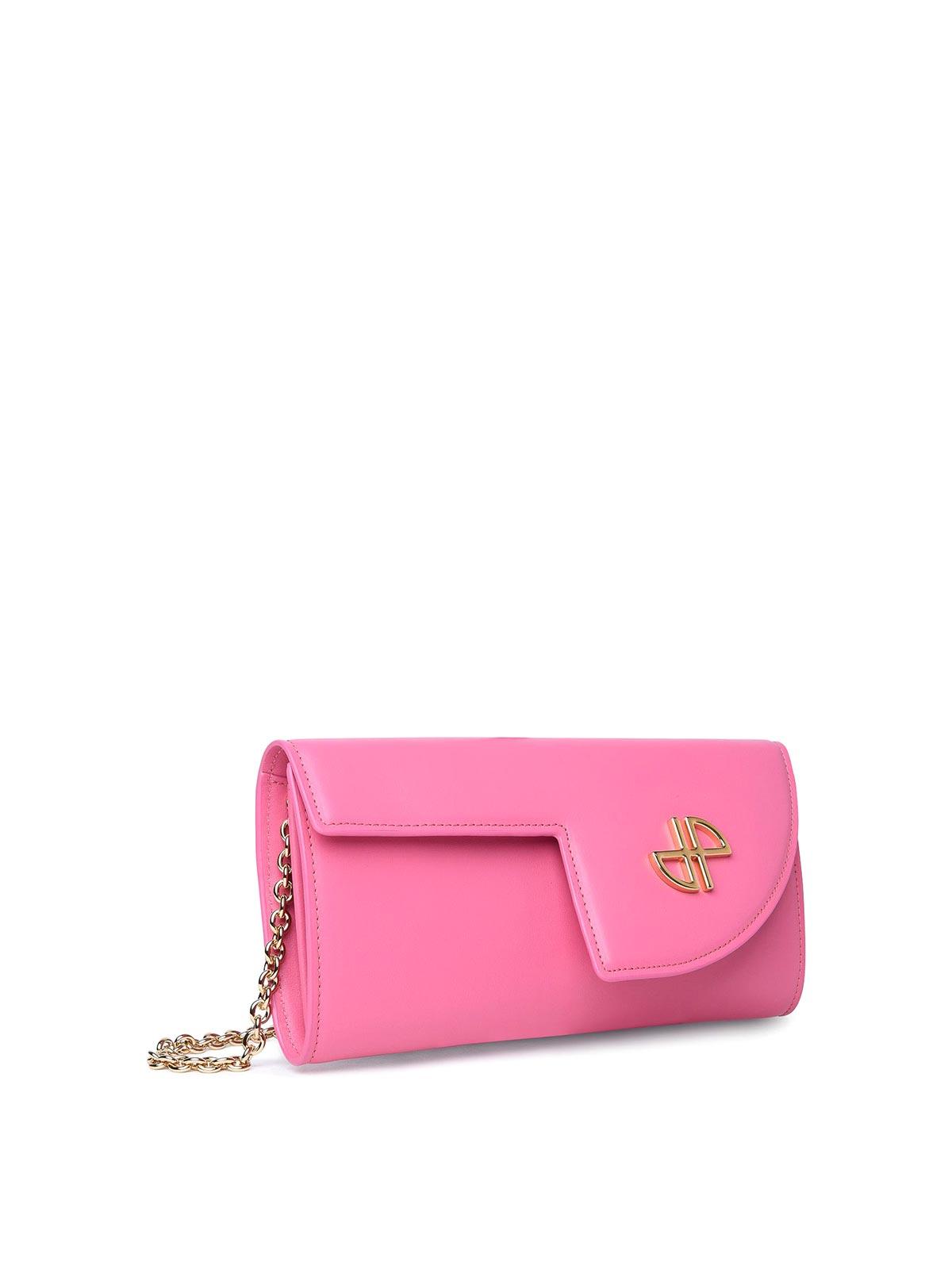 Pink Leather Crossbody Bag