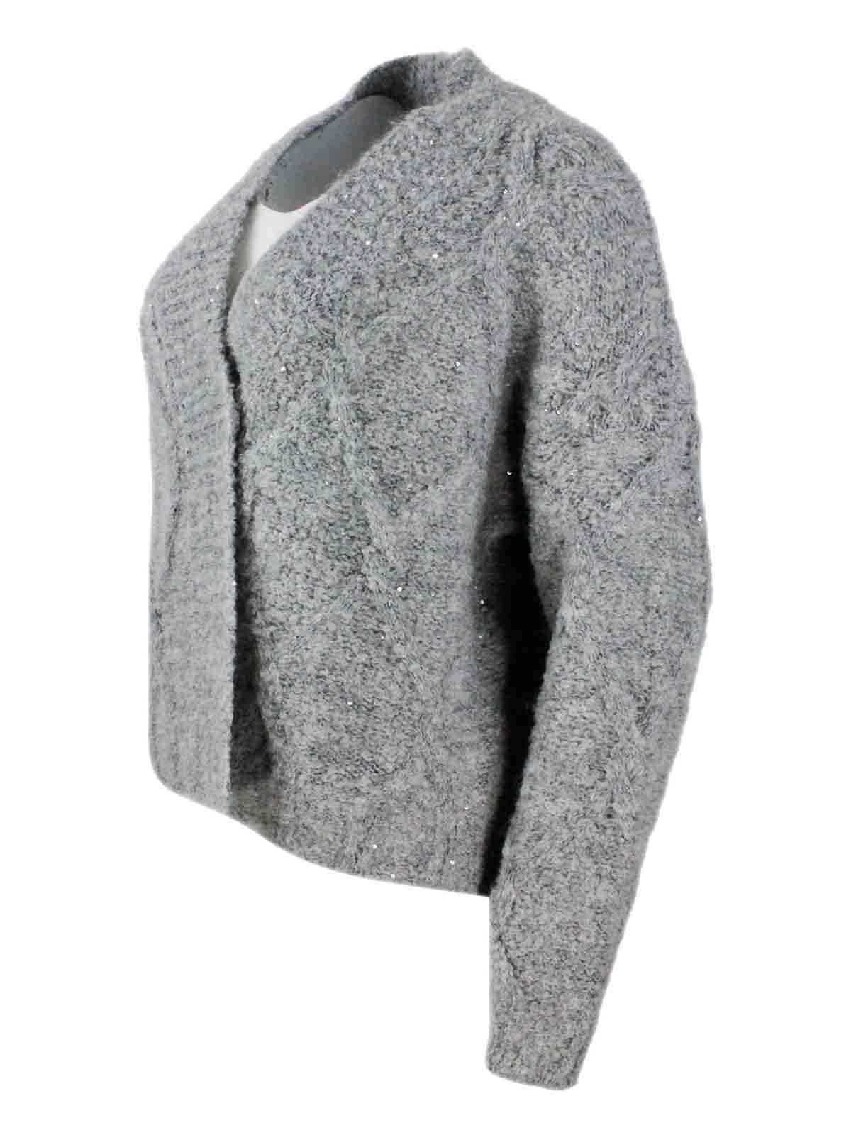 Tech fabric cardigan