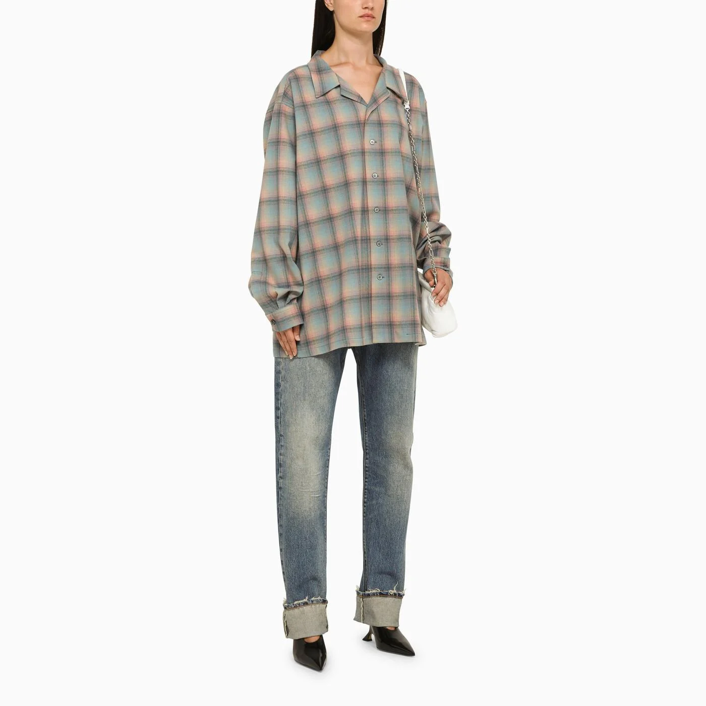 Maison Margiela Blue Regular Jeans With Turn-Ups Women