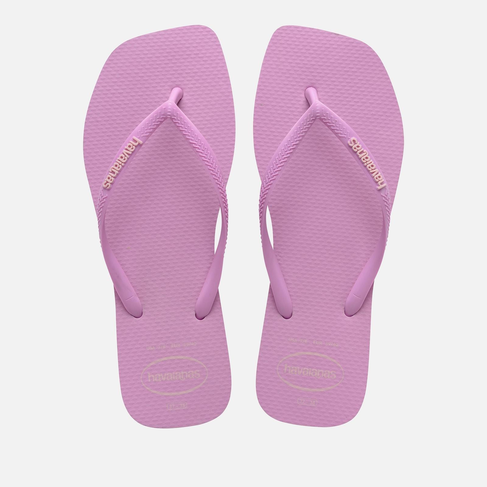 Havaianas Women's Slim Square Rubber Flip Flops - UK 3/4