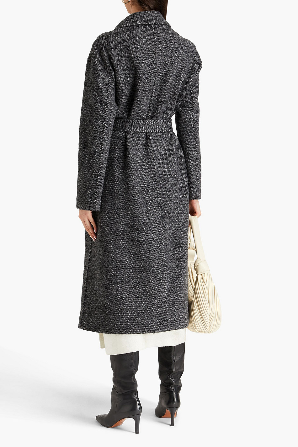 Belted wool coat