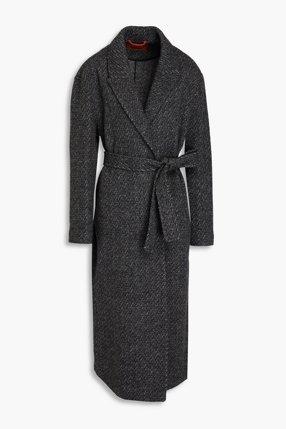 Belted wool coat