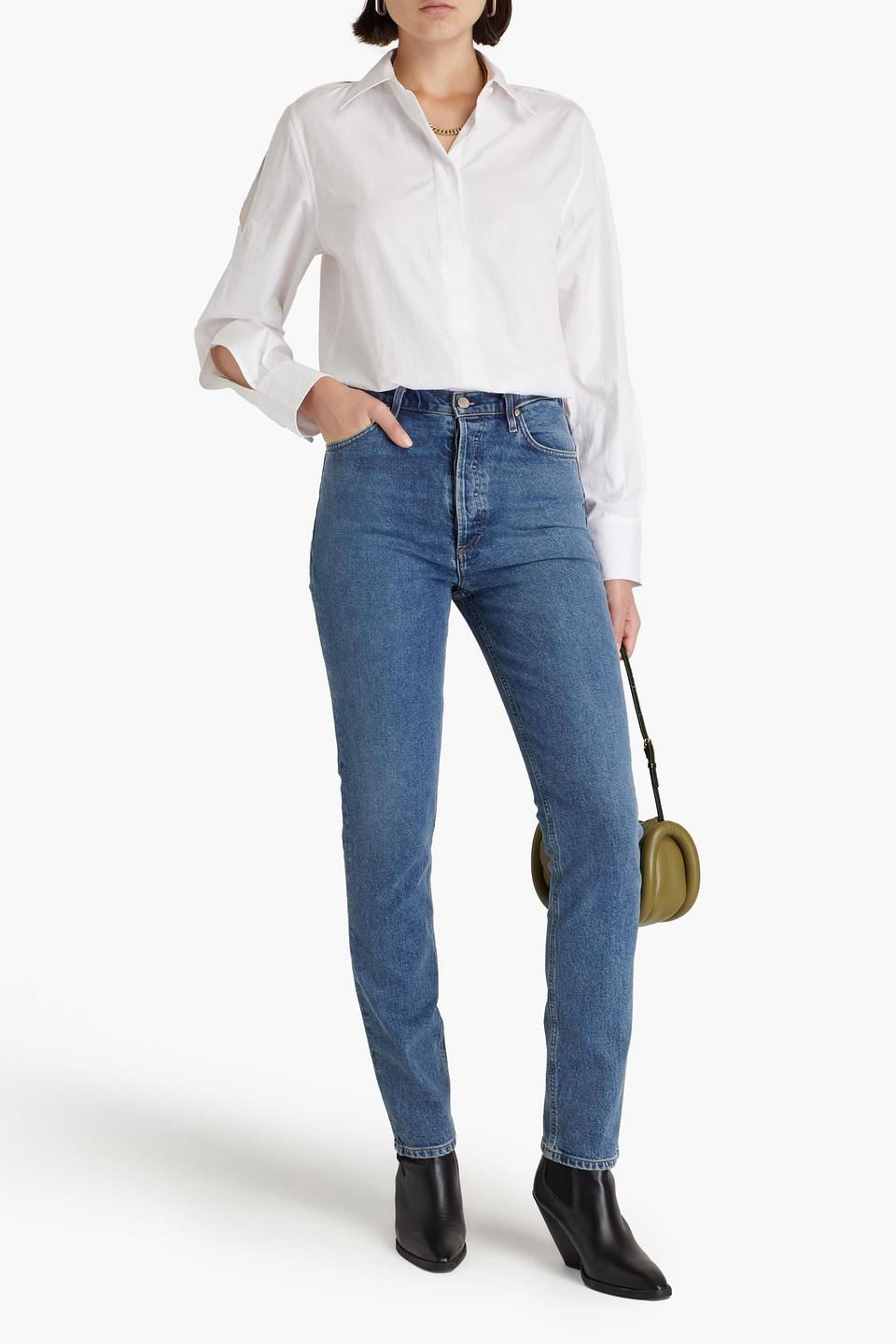 Lawler faded high-rise skinny jeans