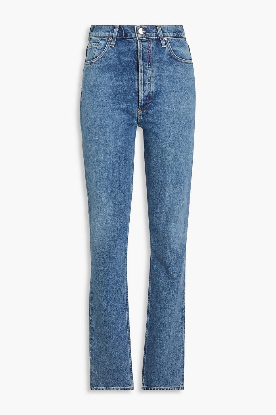 Lawler faded high-rise skinny jeans