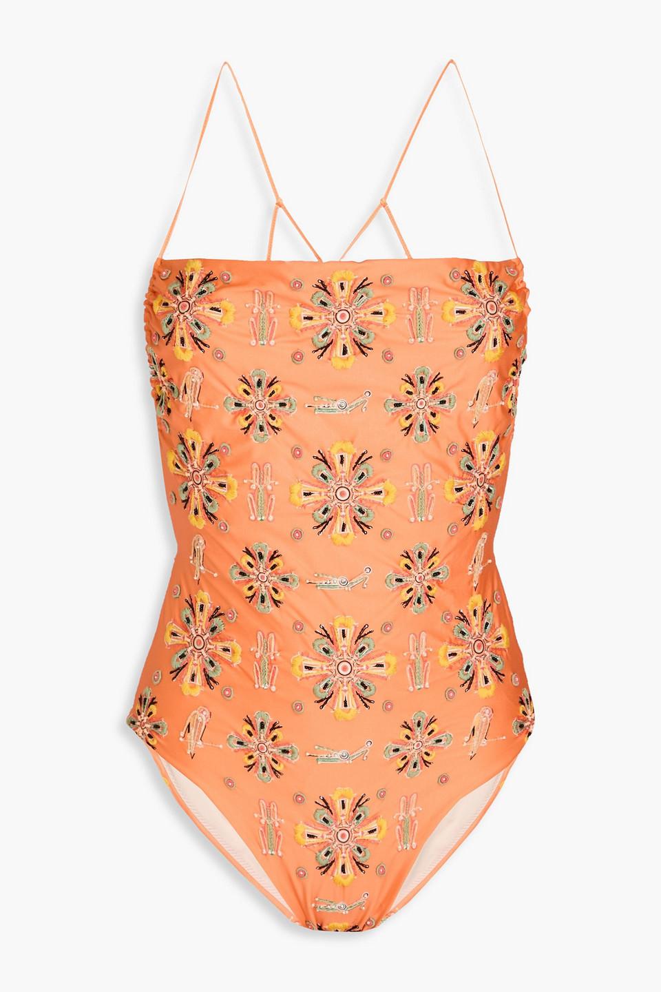 Ceramic Chivas embellished swimsuit