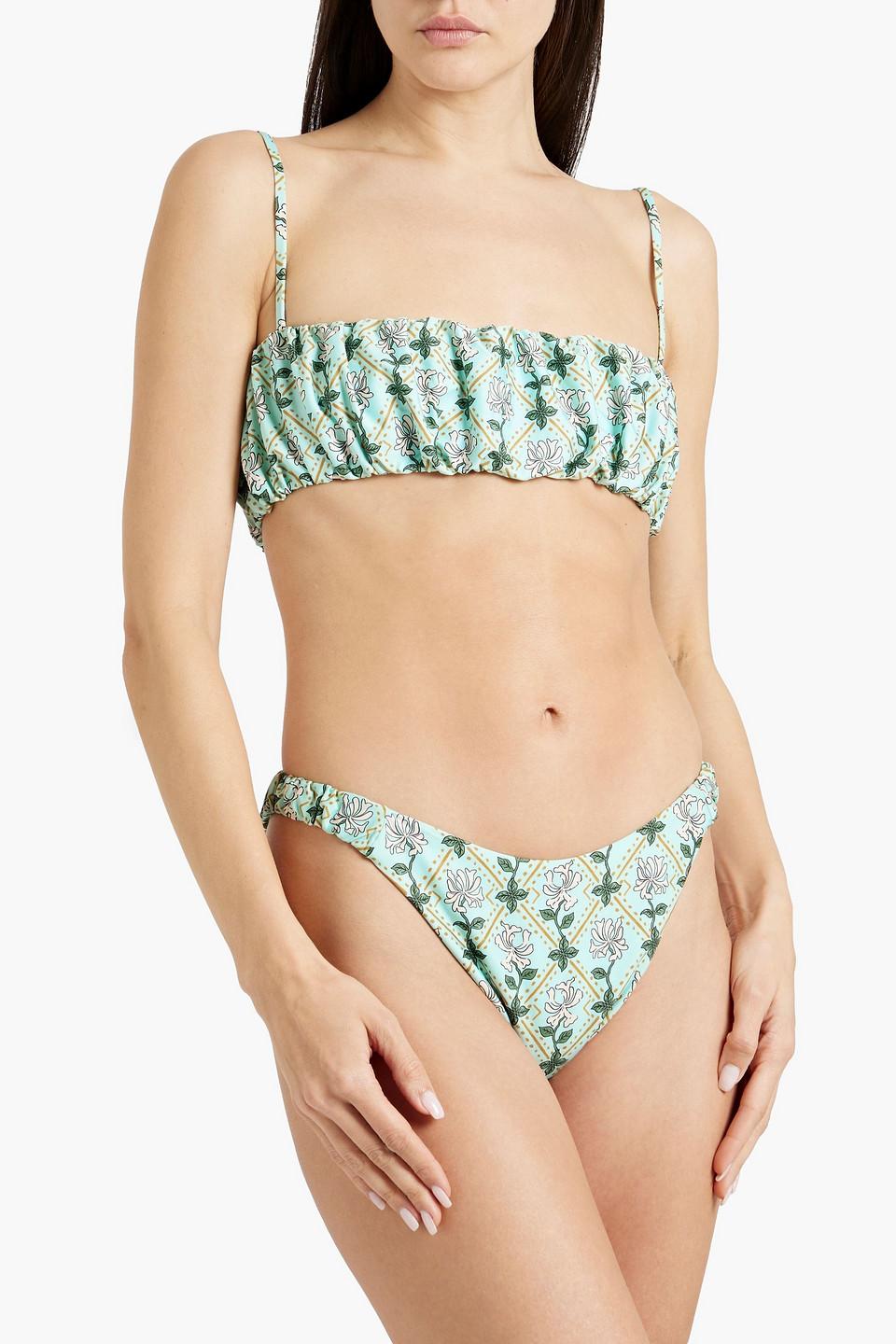 Maranon Herbal printed bikini top