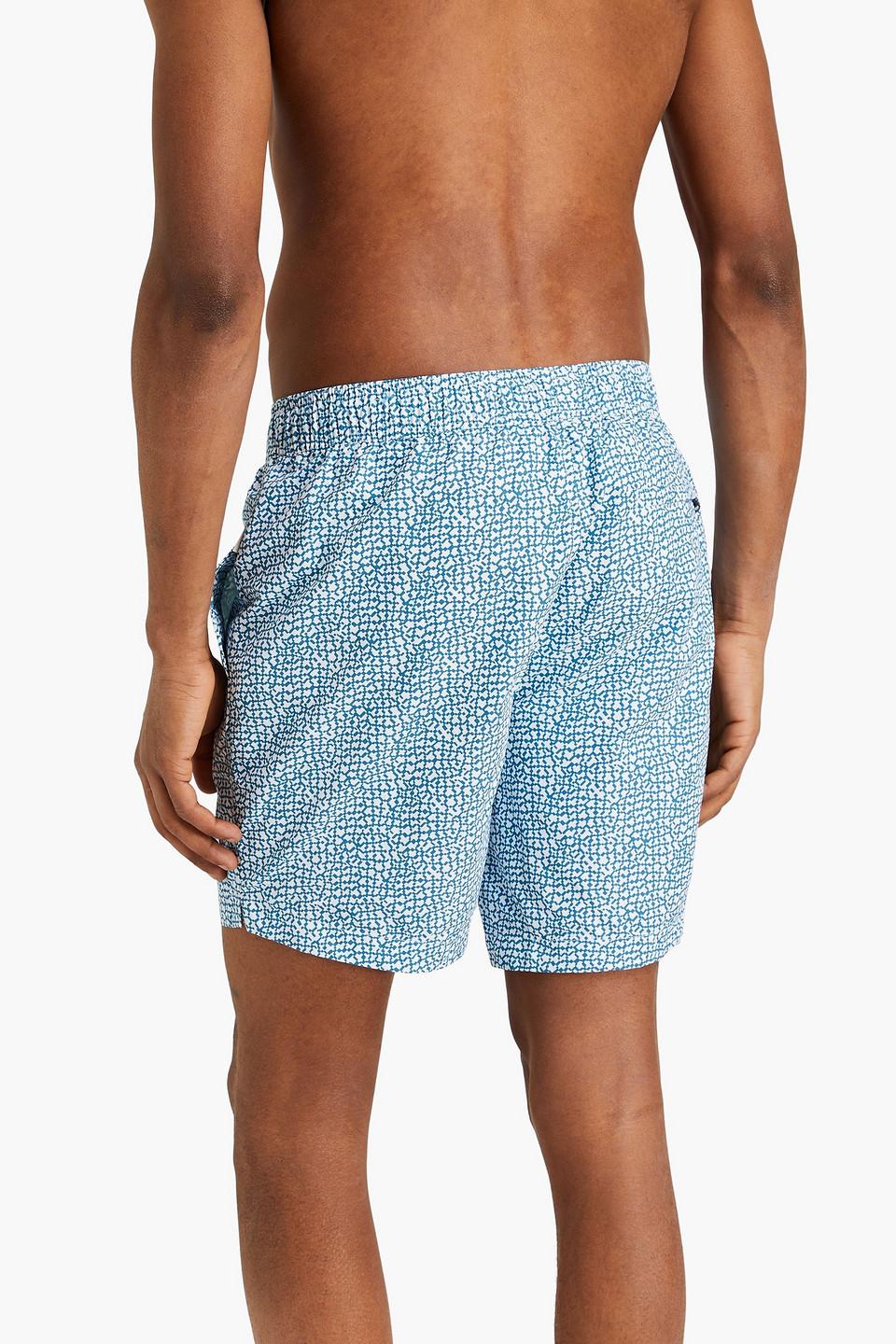 Charles mid-length printed swim shorts