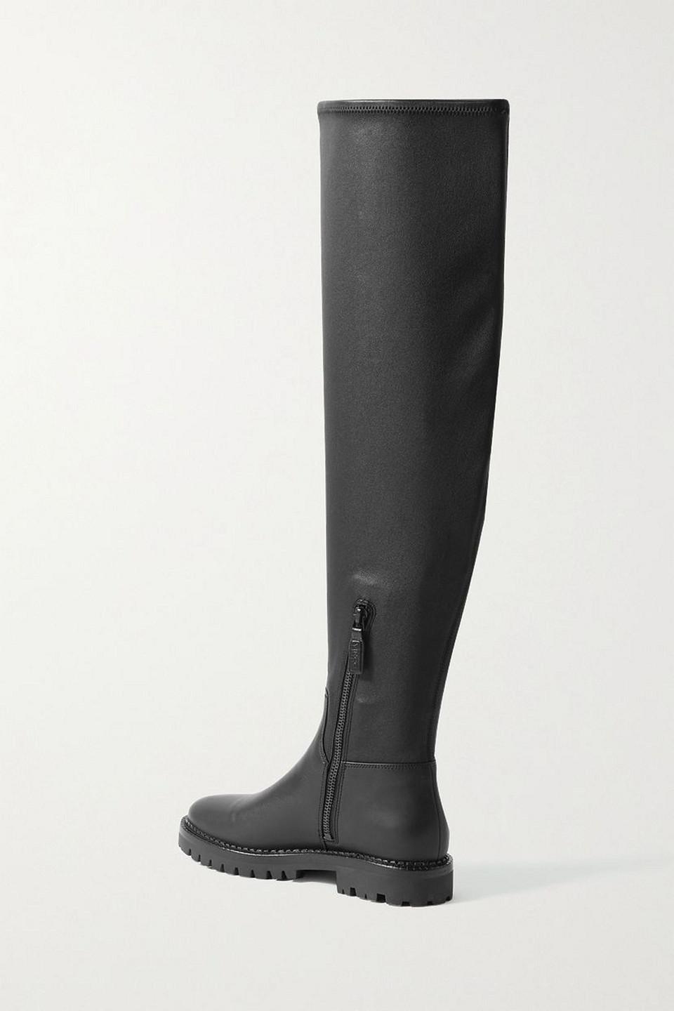 Cabria stretch-leather over-the-knee boots