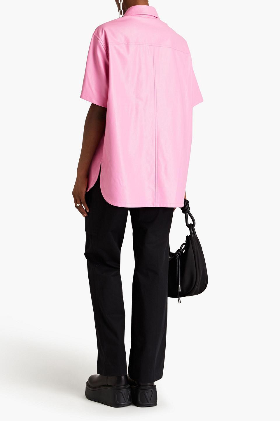 Norea oversized satin shirt