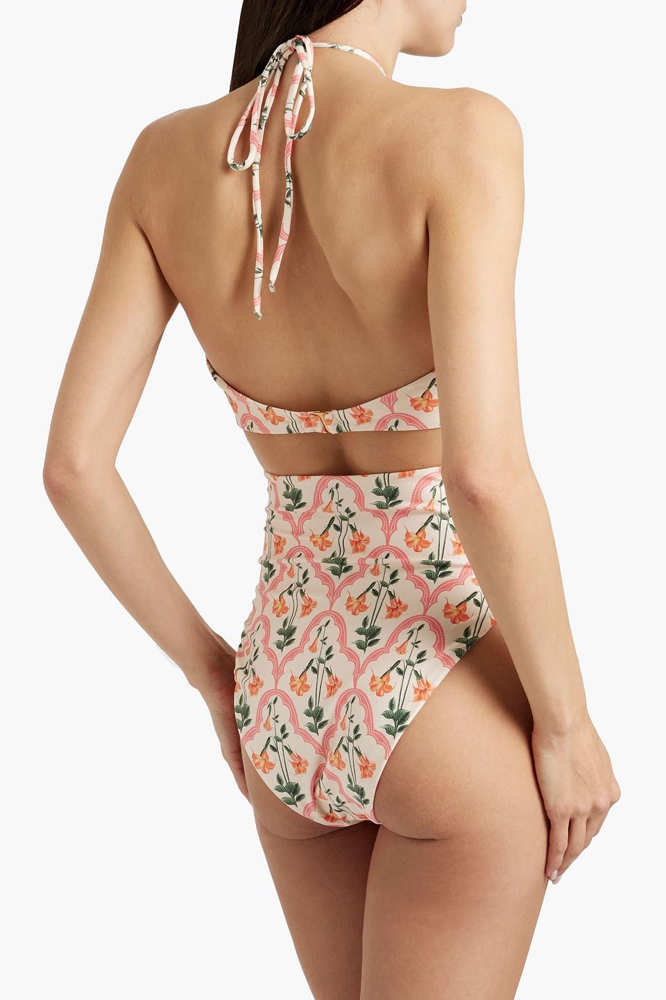 Mejorana cutout printed swimsuit